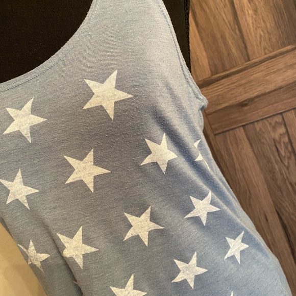 Billabong Star Print Razor-Back Tank Top - Picture 4 of 9